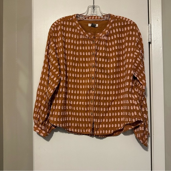 Anthropologie pilcro tavi textured button down size S - Picture 2 of 8